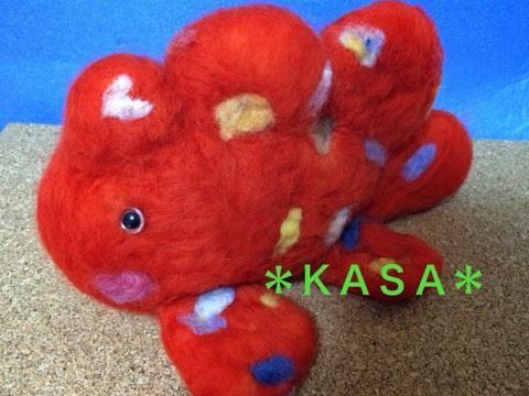羊毛フェルト　オオモンカエルアンコウ