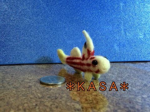 羊毛フェルト ヤシャハゼ