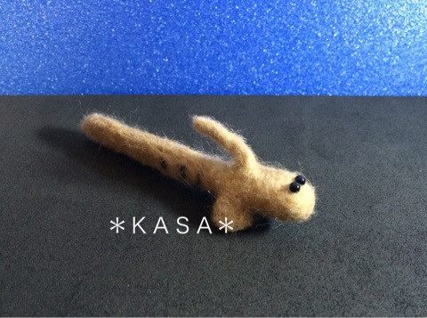羊毛フェルト トカゲハゼ